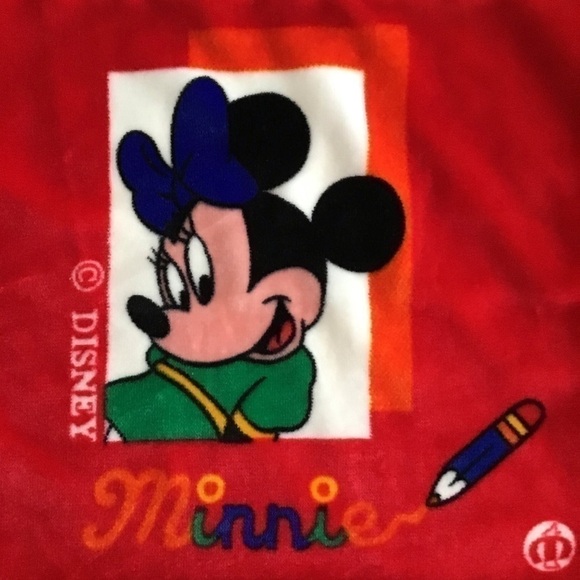 Disney Mickey Minnie Throw Pillow COVER Manterol Spain 18x18" REVERSIBLE Vintage - Picture 11 of 13